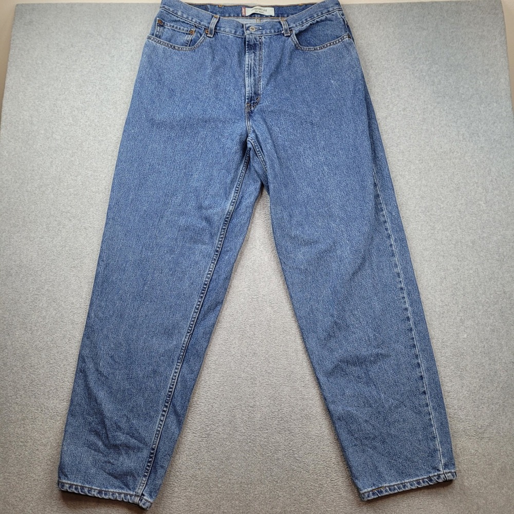 Vintage Levi's 560 Comfort Fit Jeans Mens 42x32 Blue Denim Tapered Leg Y2K 2003